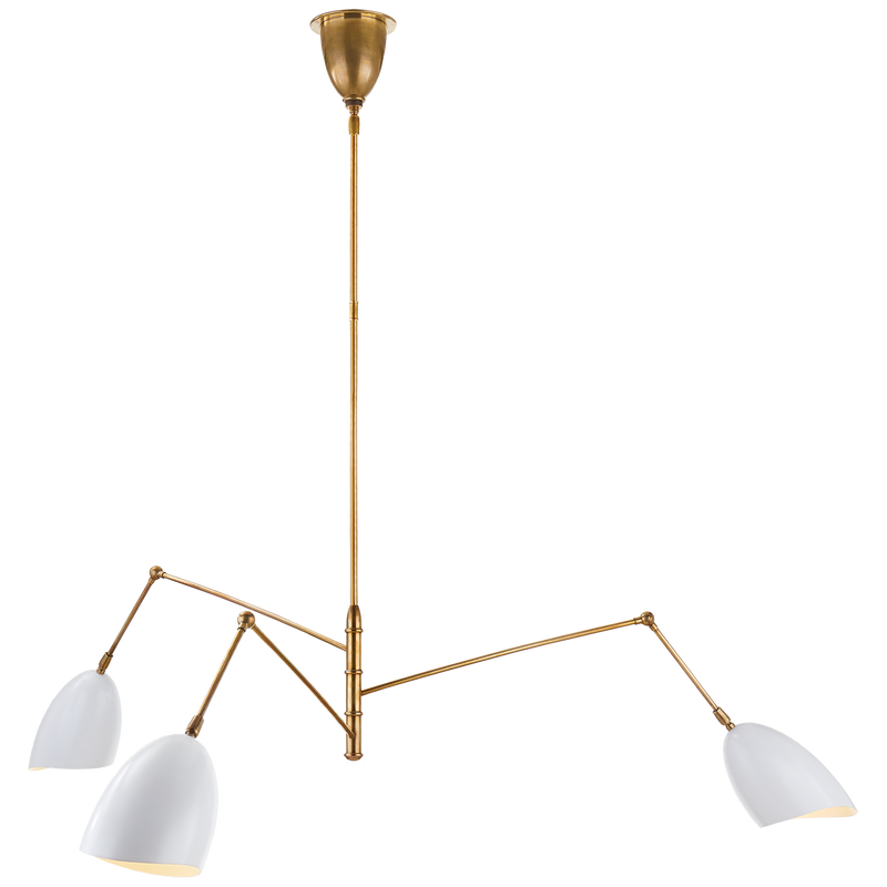 Sommerard Large Triple Arm Chandelier by AERIN