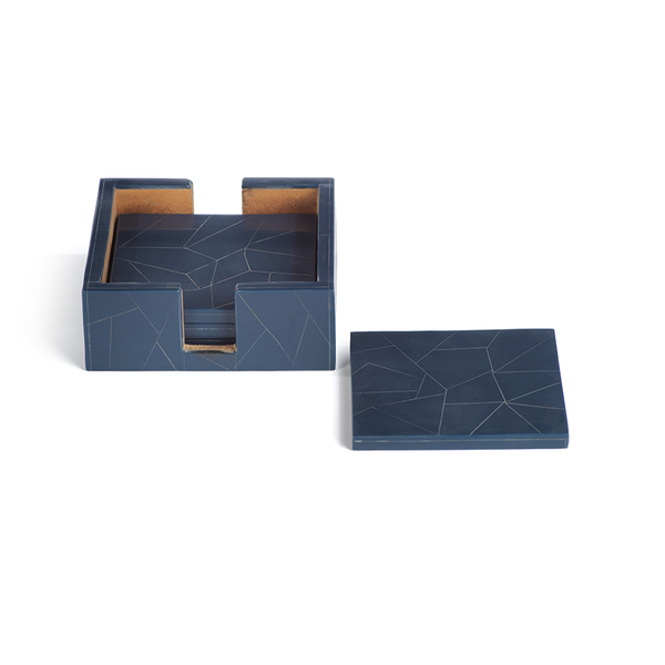 Abstract Inlay Coasters (Set of 4) by Panorama City
