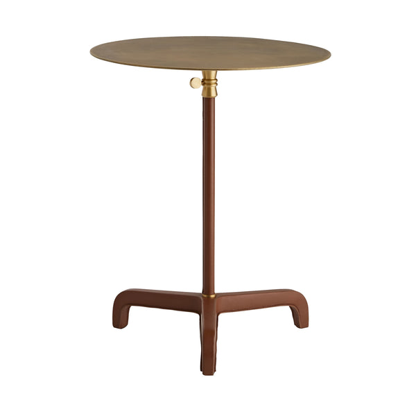 Addison Large Accent Table, Brown and Gold