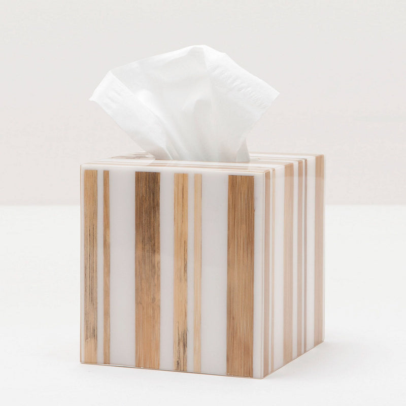 Ashford Collection Bath Accessories, Bamboo and White Resin