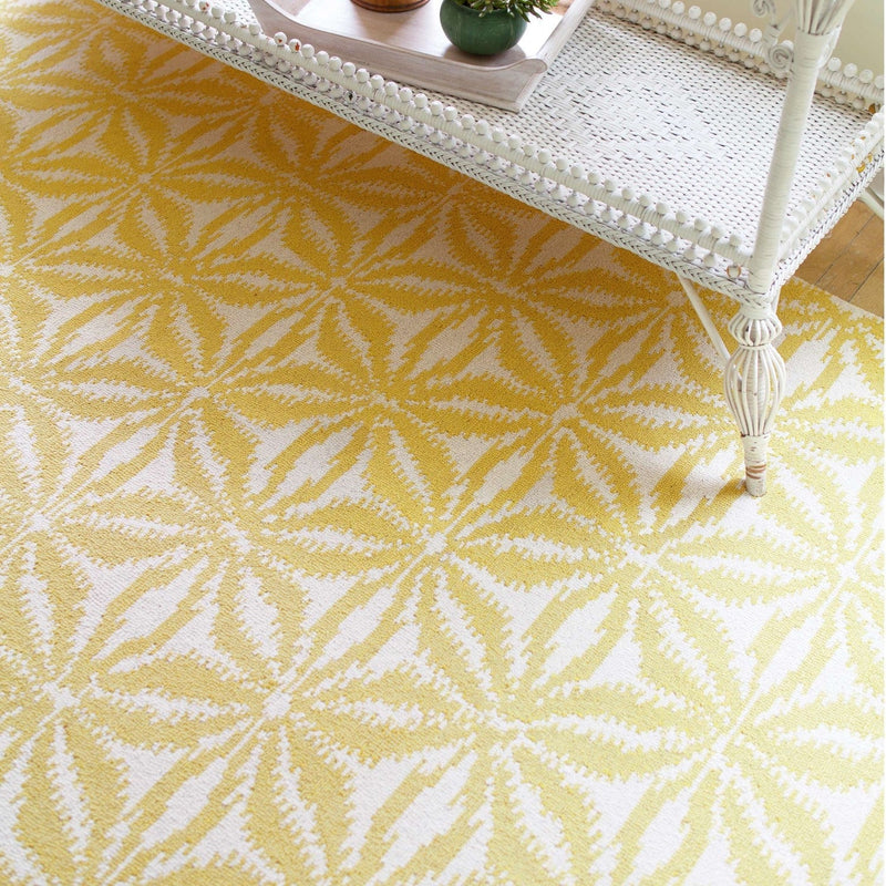 Aster Gold Micro Hooked Wool Rug