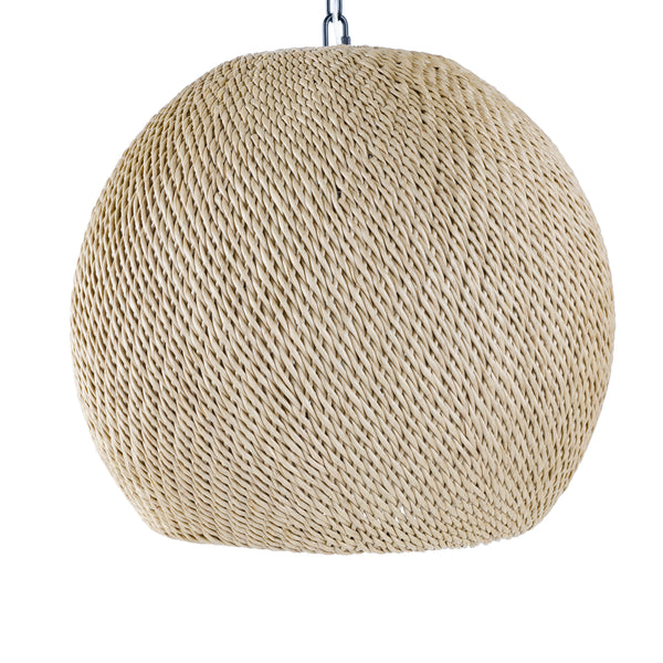 Augustine Outdoor Pendant Sphere, Natural