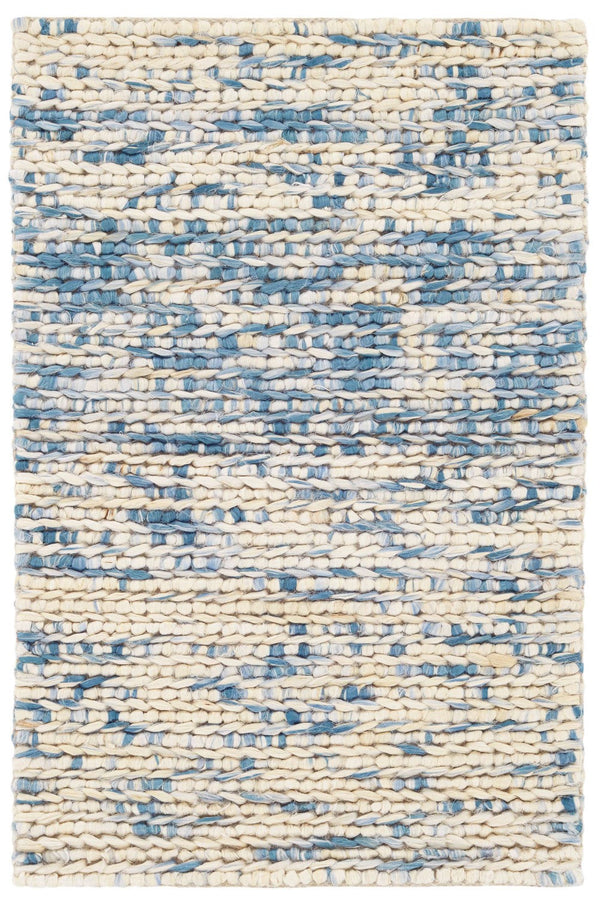 Avril French Blue Woven Jute Rug