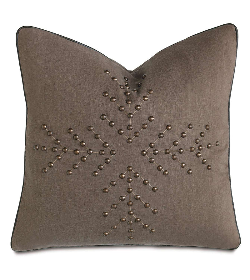 Breeze Clay Nailheads Accent Pillow
