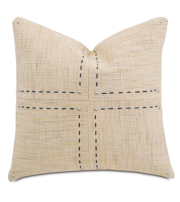 Gilmer Brulee Hand-Stitched Accent Pillow