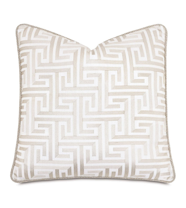 Sussex Greek Key Decorative Pillow
