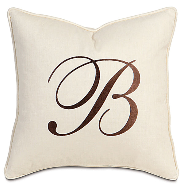 Breeze Pearl Monogram Accent Pillow