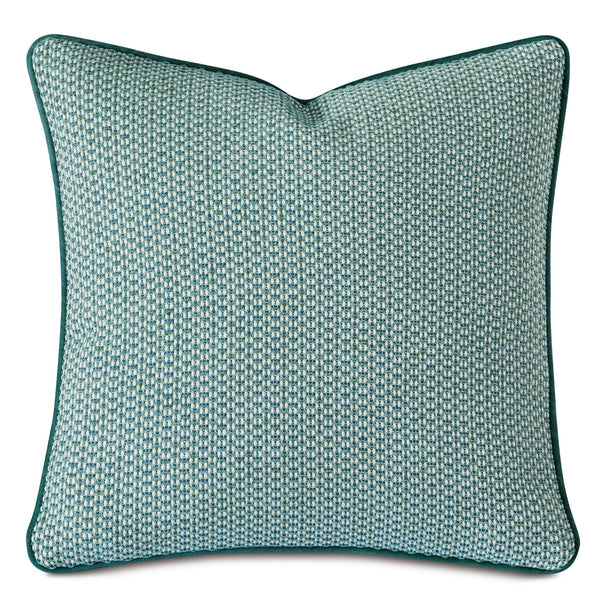 Twin Palms Textured Decorative Pillow