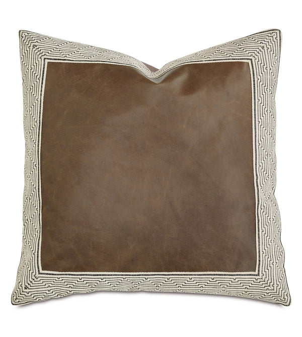 Carmel Leather Decorative Pillow