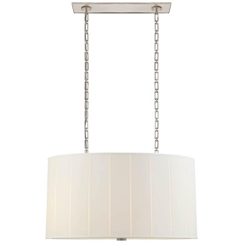 Perfect Pleat Oval Hanging Shade by Barbara Barry
