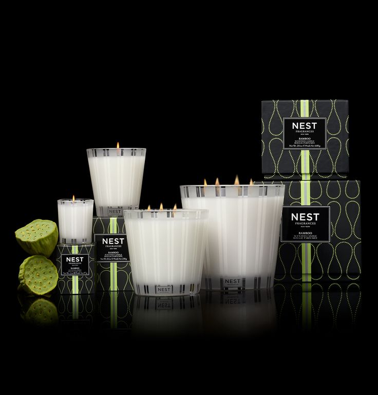 bamboo 3 wick candle design by nest 6