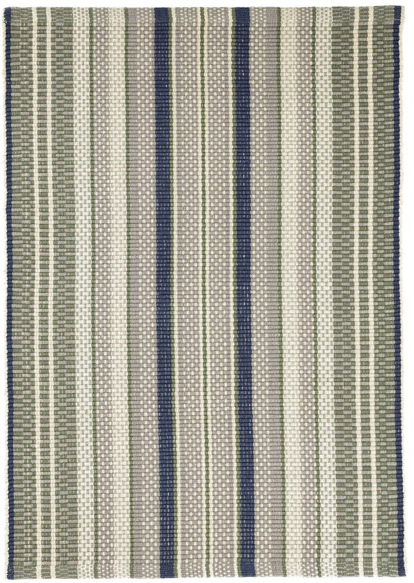 Bay Striped Woven Cotton Rug