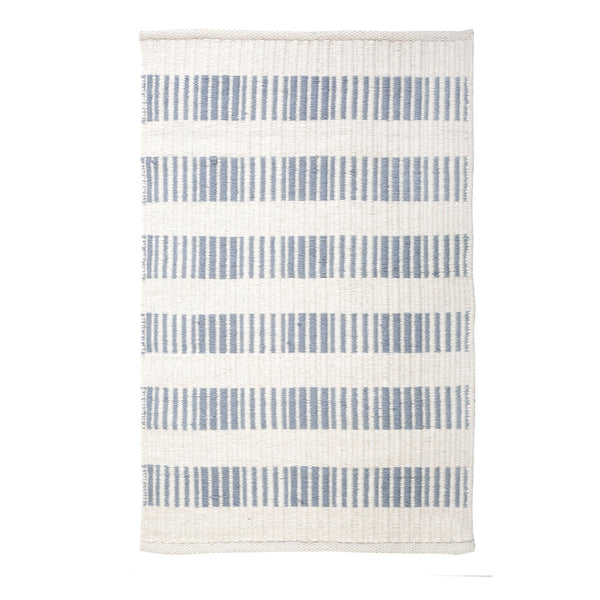 Brooke Handwoven Rug in Nordic Blue in multiple sizes
