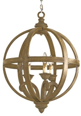 Small Axel Orb Chandelier design by Currey & Company