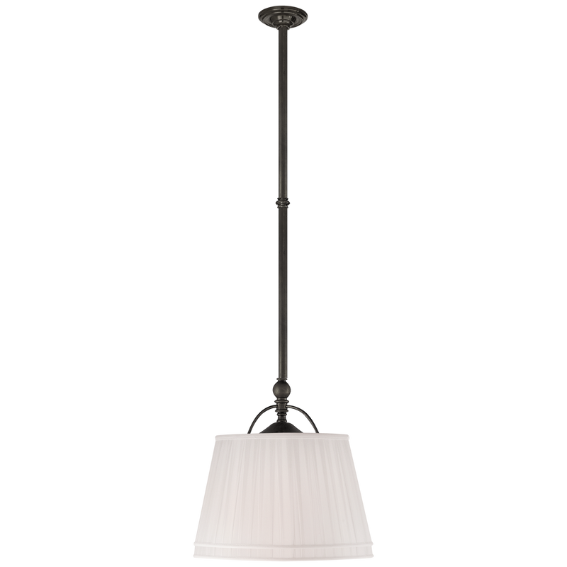 Sloane Single Shop Light with Linen Shade by Chapman & Myers
