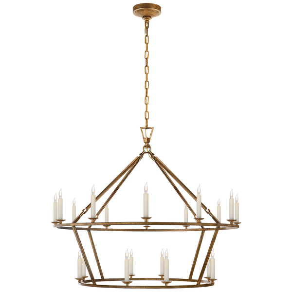 Darlana Large Two-Tiered Ring Chandelier by Chapman & Myers