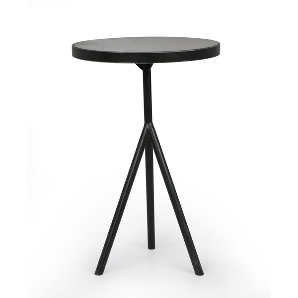 Corin End Table In Powder Black