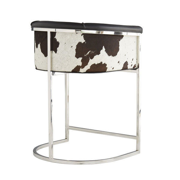 Calvin Counter Stool, Black and White