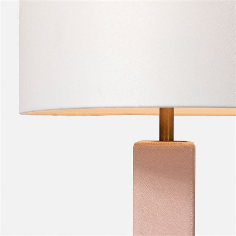 Charlie Full-Grain Leather Table Lamp
