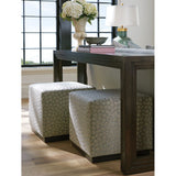 Colby Cube Ottoman in Olive / Stone