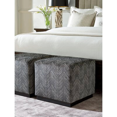 Colby Cube Ottoman in Black
