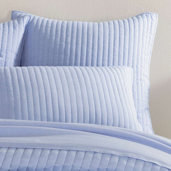 Comfy Cotton French Blue Quilted Sham