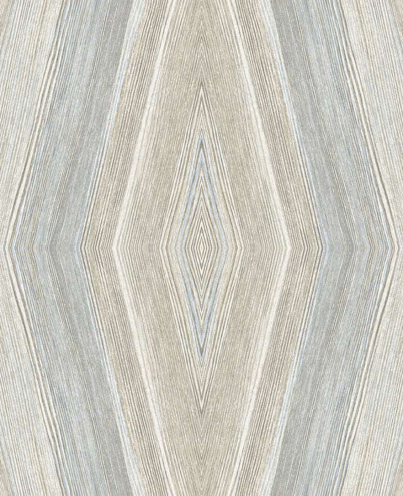 Crosscut Warm Serenity Wallcovering from the Living in Style Collection