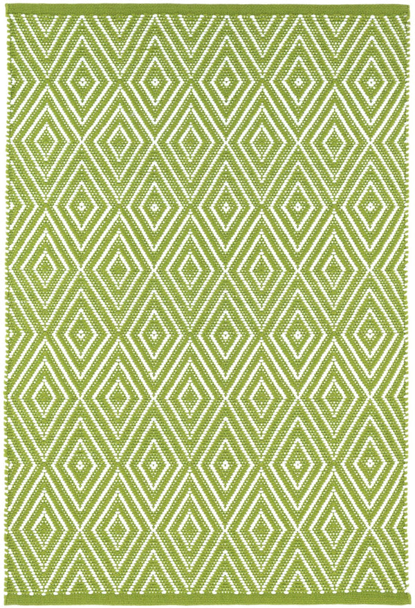 Diamond Sprout & White Indoor/Outdoor Rug