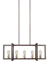 Finnegan Collection 5 - Light Island Chandelier by  Feiss