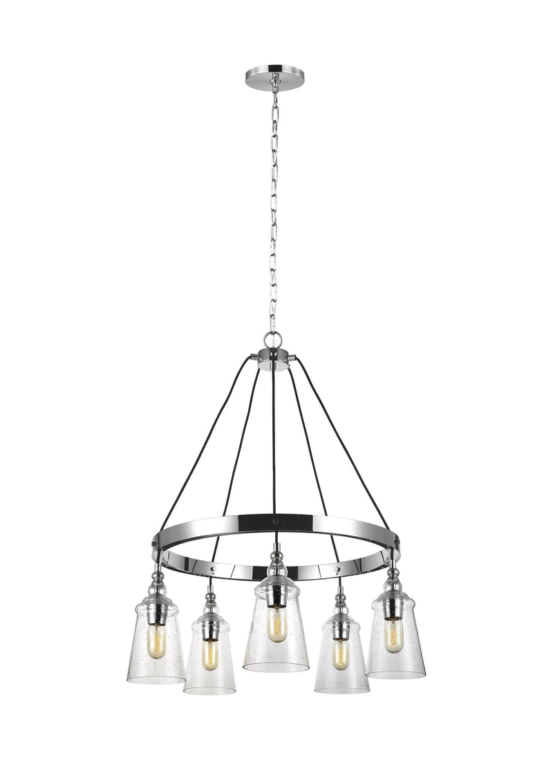 Loras Collection 5 - Light Chandelier by Feiss