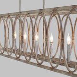 Patrice Collection 6 - Light Linear Chandelier by  Feiss