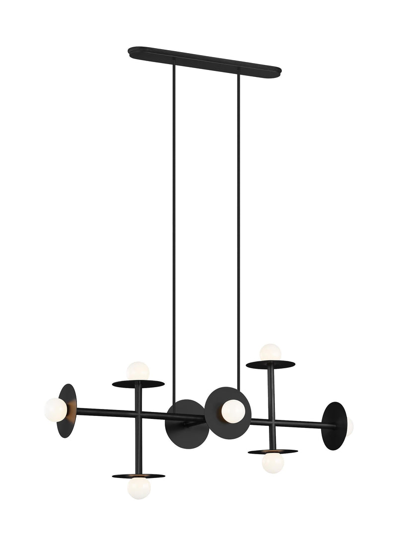 Nodes Abstract Linear Chandelier by Kelly by Kelly Wearstler