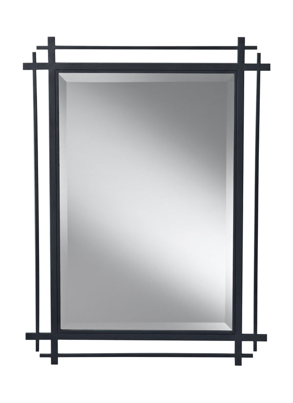 Ethan Collection Antique Forged Iron Mirror by Feiss