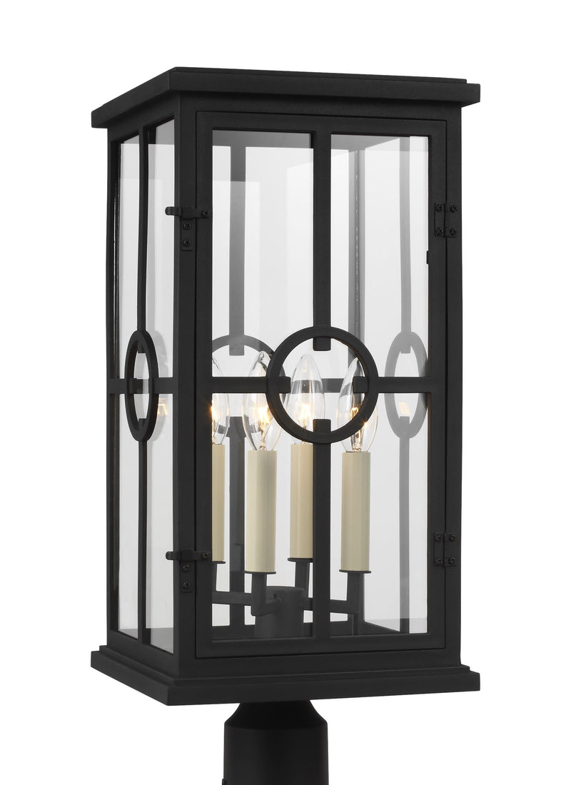 Belleville Collection 4 - Light Outdoor Post Lantern by Feiss