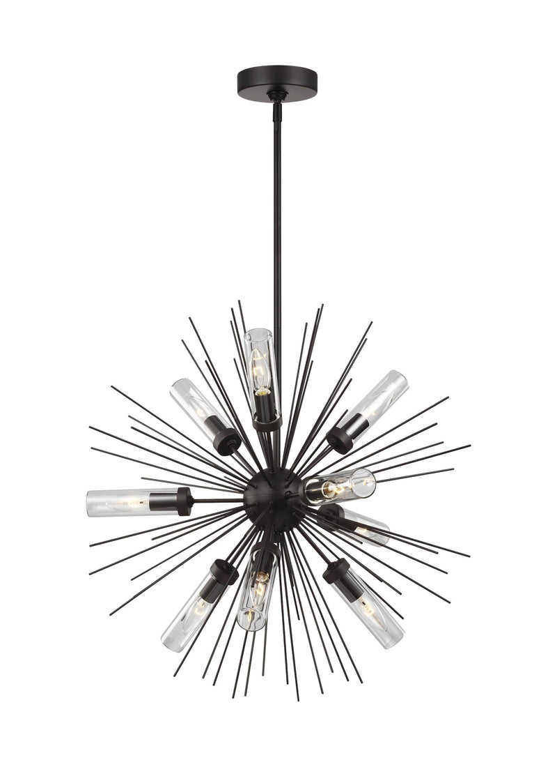Hilo Collection 9 - Light Outdoor Chandelier by Feiss