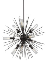 Hilo Collection 9 - Light Outdoor Chandelier by Feiss