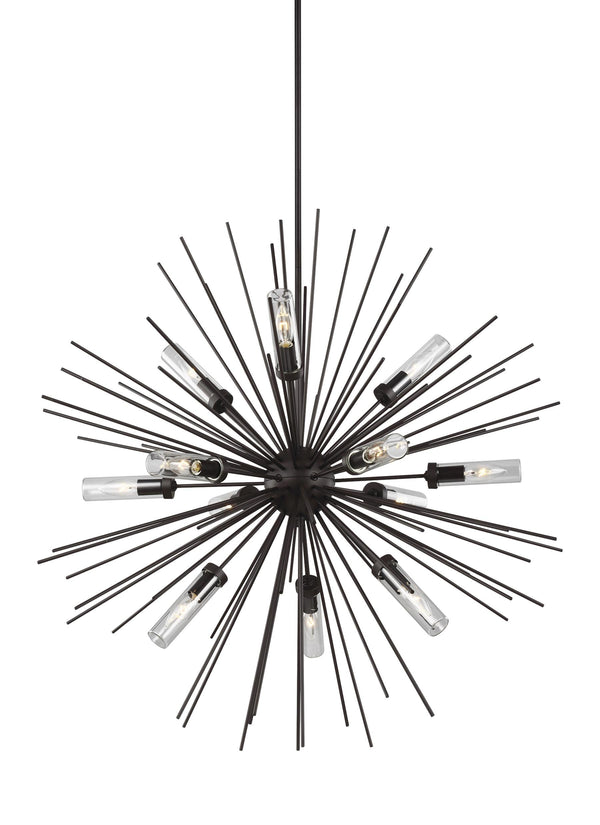 Hilo Collection 12 - Light Outdoor Chandelier by Feiss