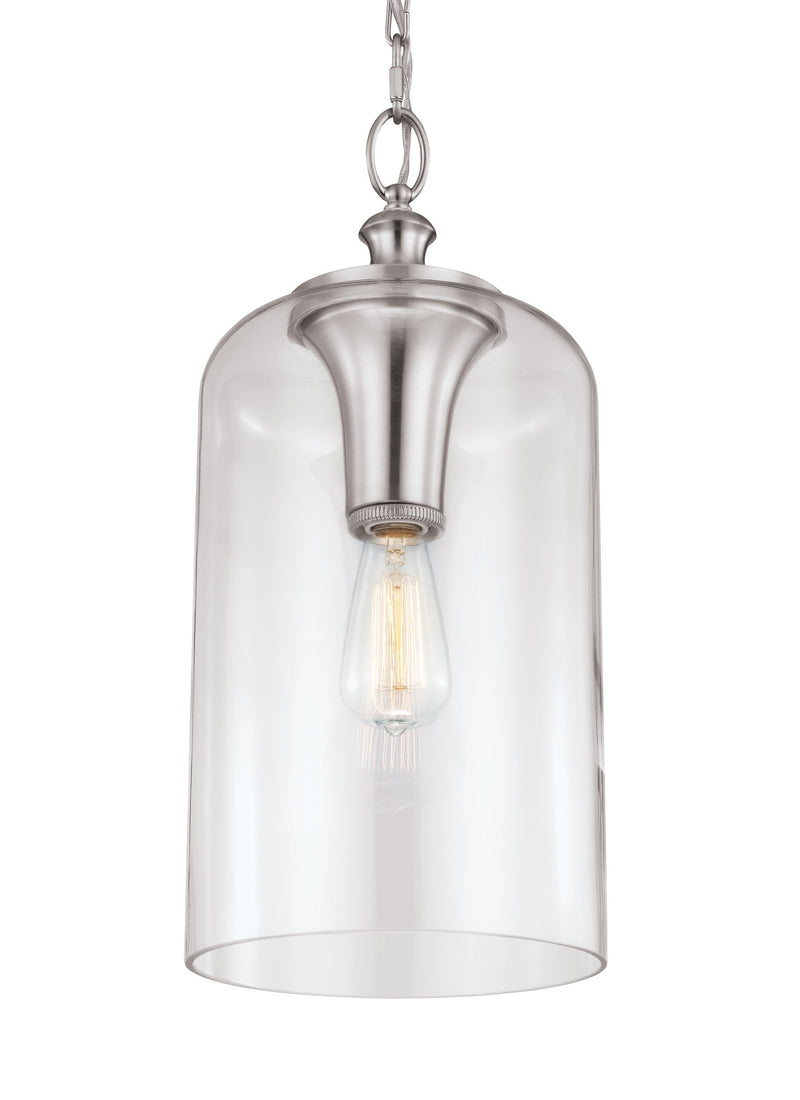 Hounslow Clear Glass Pendant by Feiss