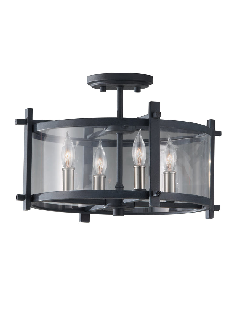 Ethan Collection 4 - Light Indoor Semi-Flush Mount by Feiss