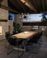 Hilo Collection 12 - Light Outdoor Chandelier by Feiss