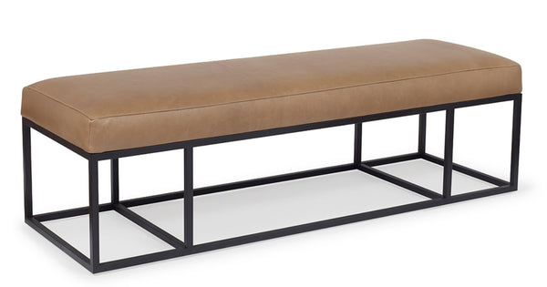 Finley Leather Bench