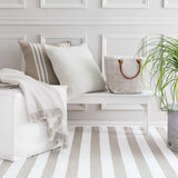 Solid White Indoor/Outdoor Pouf