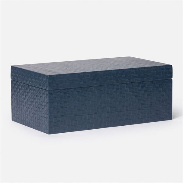 Gentry Basket Faux Leather Weave Box