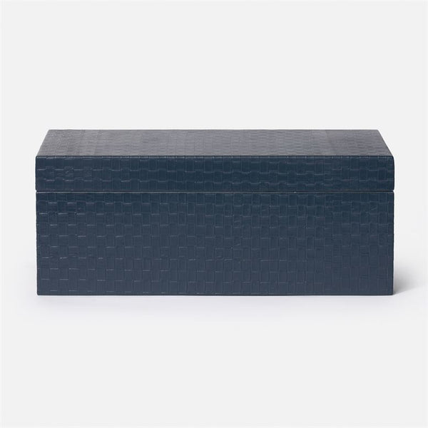 Gentry Basket Faux Leather Weave Box