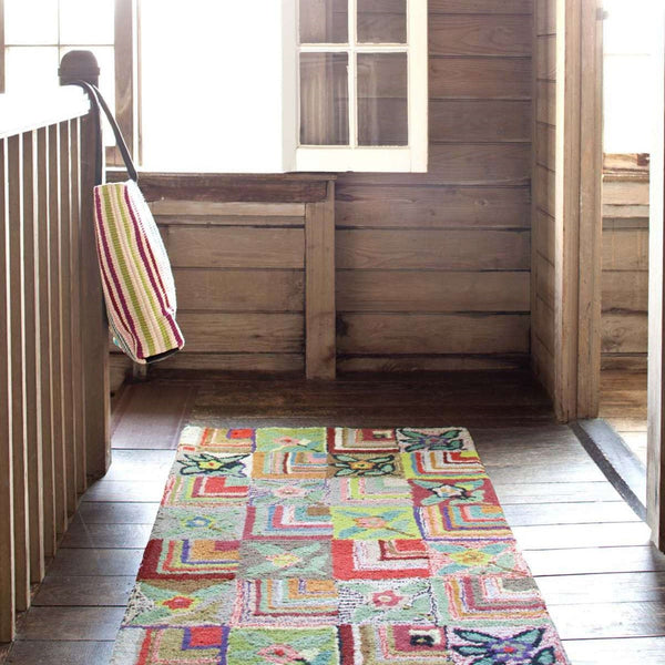 Gypsy Rose Hooked Cotton Rug