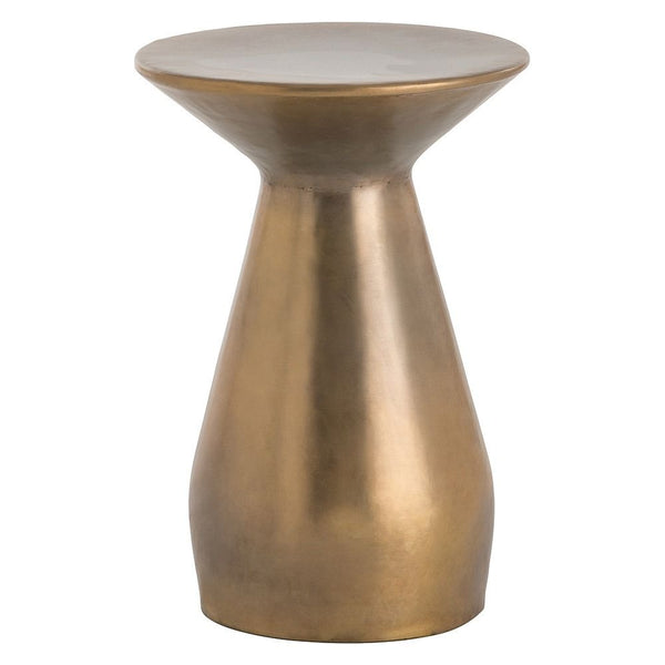 Haven Accent Table, Burnt Brass