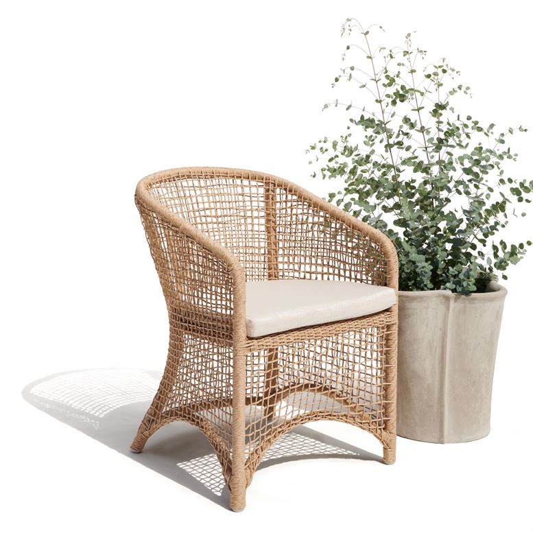 Helena Faux Wicker Dining Chair