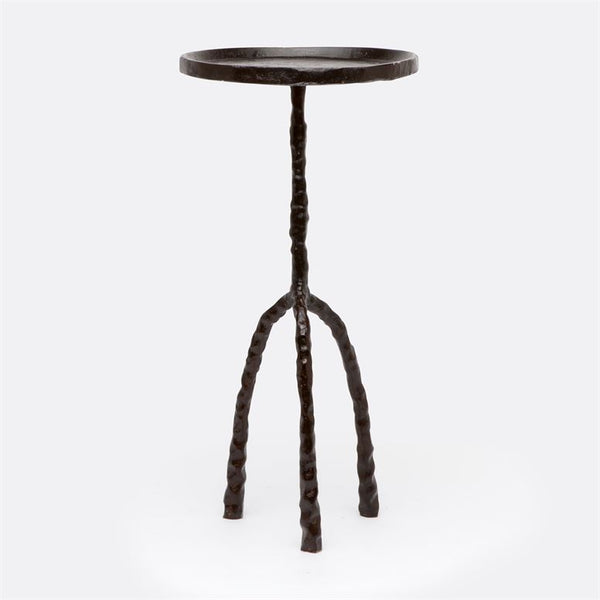 Hester Notched Iron Side Table