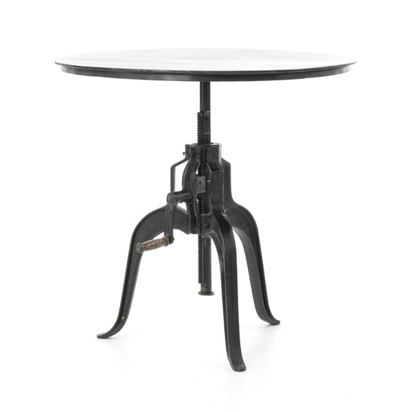 Rockwell Crank Adjustable Side Table In Black