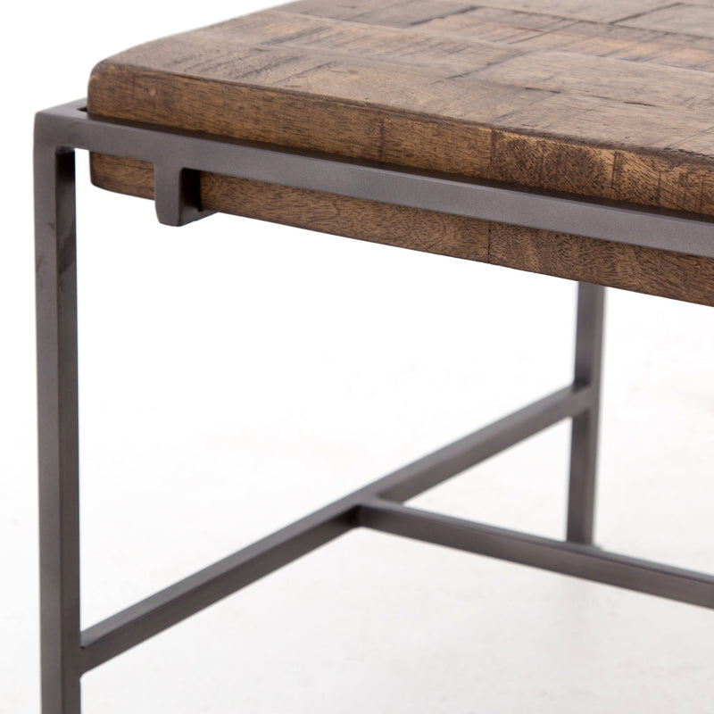 Simien Coffee Table In Weathered Hickory